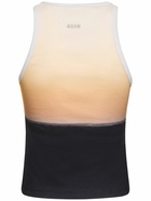 MSGM - Printed Stretch Cotton Tank Top