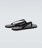 Auralee Leather thong sandals