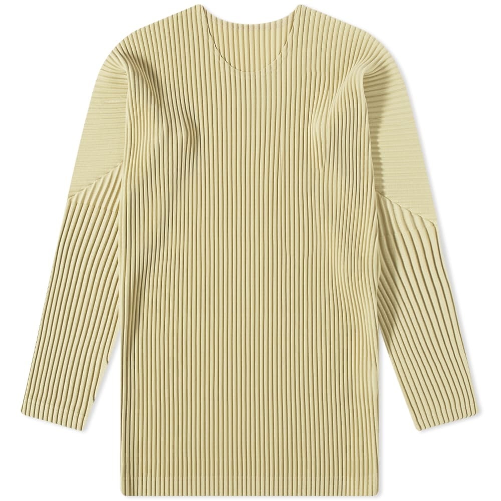 Homme Plissé Issey Miyake Men's Oversized Long Sleeve Pleated Top