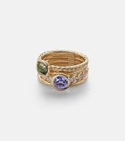 David Yurman DY Mercer® 18kt gold ring with gemstones