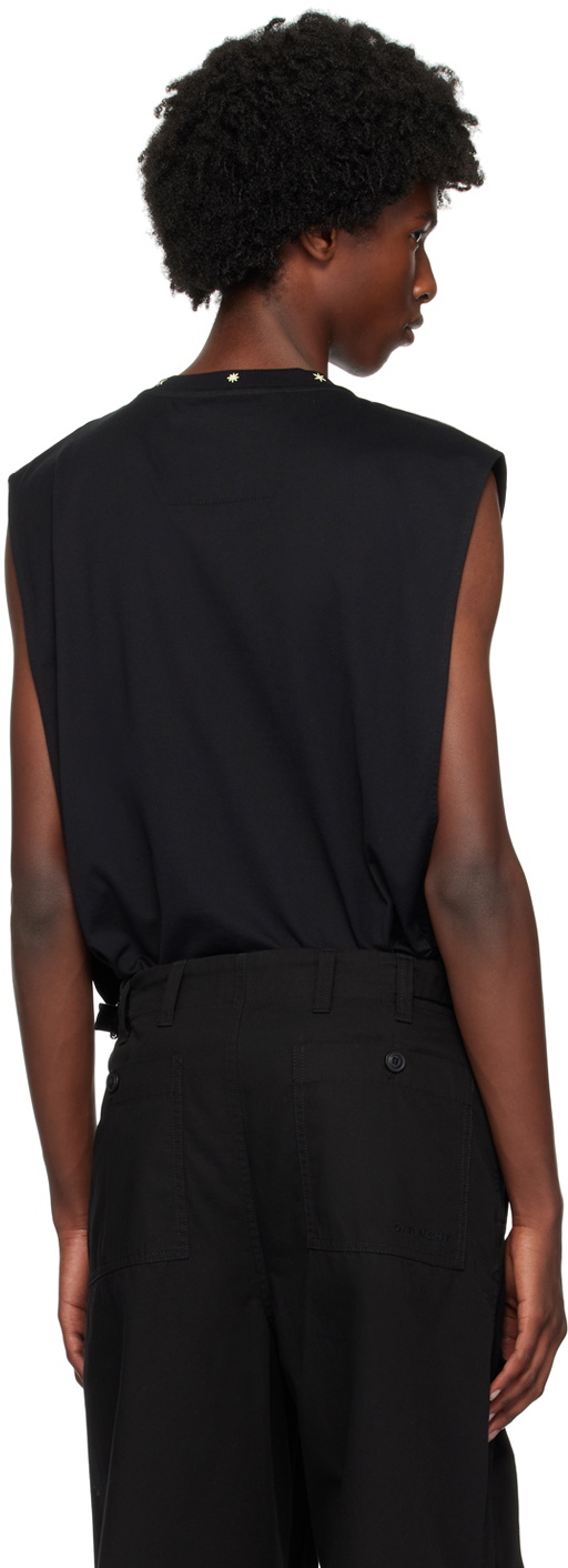 Givenchy Black Embroidered Logo Tank Top