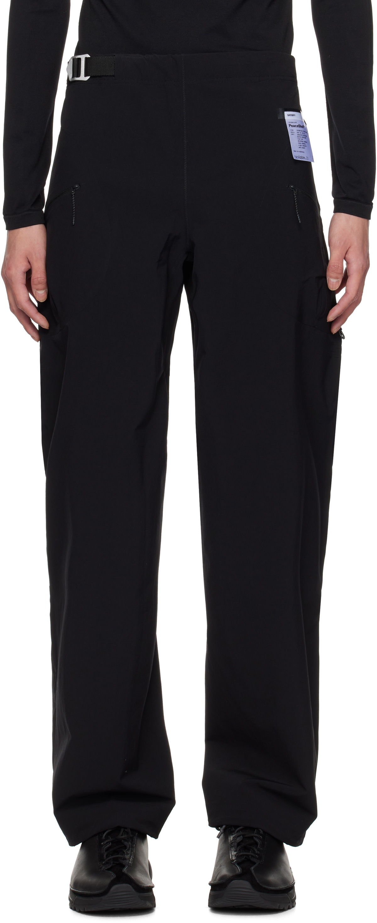Satisfy Black Peaceshell Technical Climb Trousers