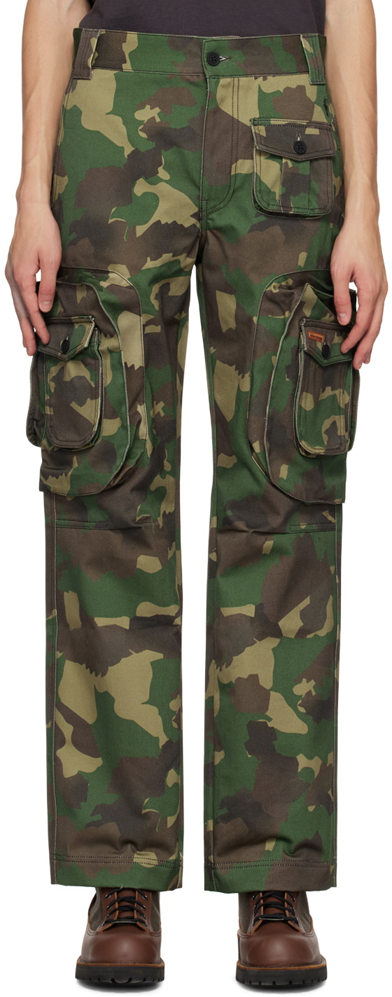 Heron Preston Green Camo Cargo Pants Heron Preston