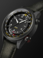 Oris - ProPilot Altimeter Automatic 47mm PVD-Plated Titanium, Carbon Fibre and Canvas Watch, Ref. No. 01 793 7775 8764-SetBlack
