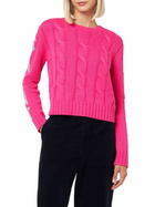 MC2 Saint Barth Woman Crewneck Braided Sweater With Saint Barth Lurex Jacquard
