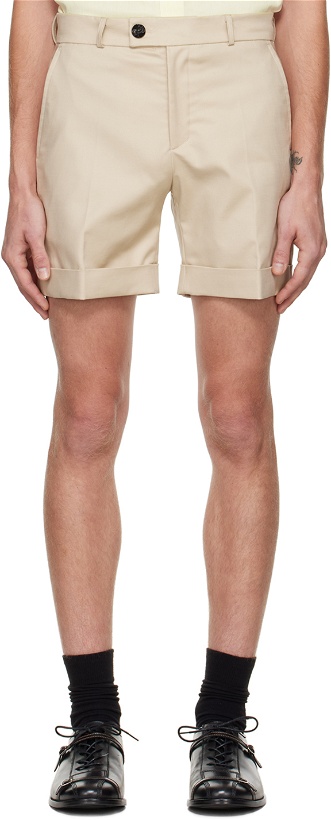 Photo: Ernest W. Baker SSENSE Exclusive Beige Cuffed Shorts