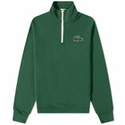 Lacoste Men's Robert Georges Core Half Zip Sweat in Green