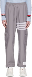 Thom Browne Gray 4-Bar Trousers