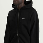 Dime Men's Classic Small Logo Zip Hoodie in Black