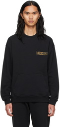 Moschino Black Metallic Logo Sweatshirt