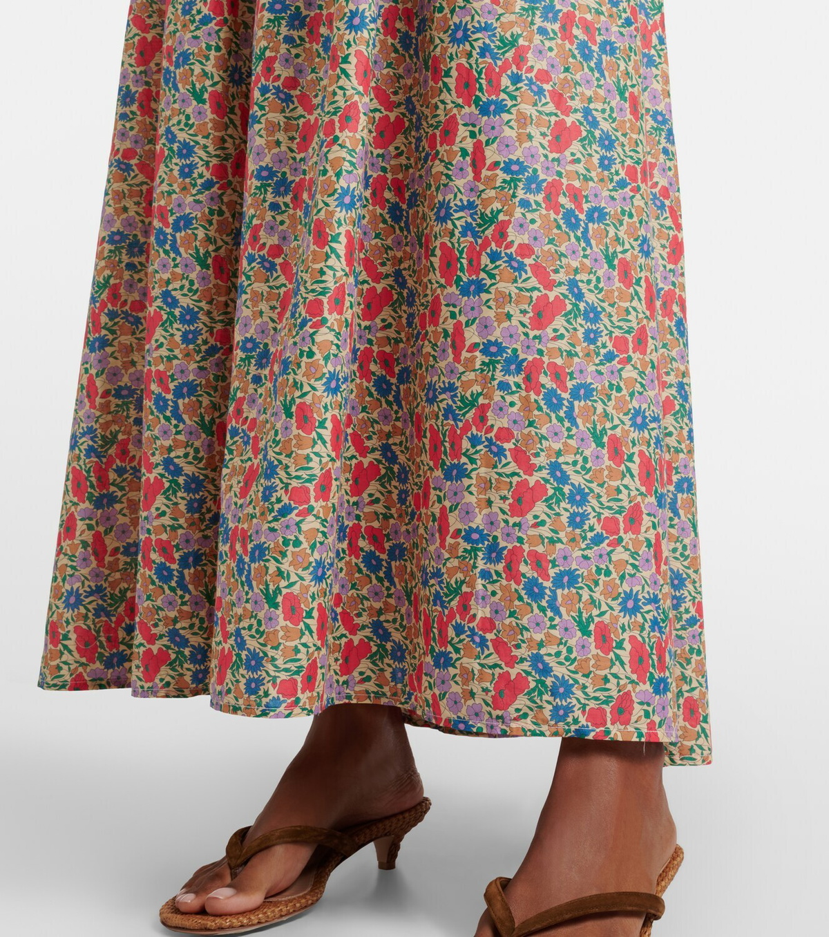 Montce Millie floral cotton maxi skirt