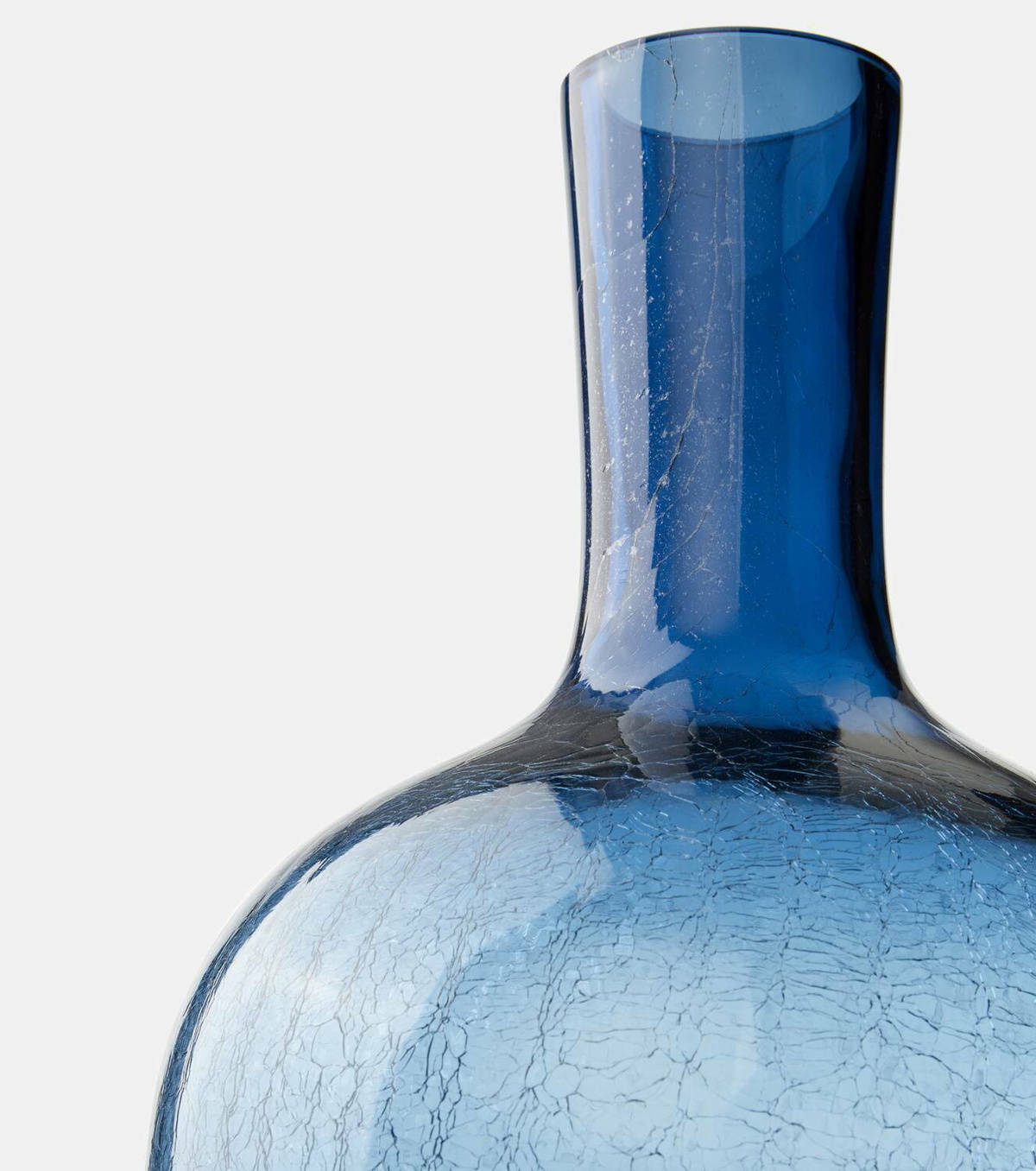 Polspotten Ball Body Large crackled glass vase