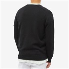 Stone Island Men's Raw Hand Cotton Knitted Cardigan in Black