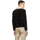 Saint Laurent Black Shearling Short Jacket