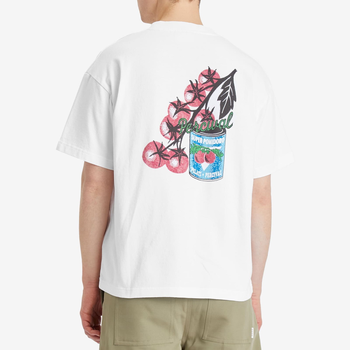 Percival Men's Pomidoro Oversized T-Shirt in White