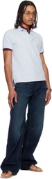 Raimundo Langlois Blue & Burgundy Layered Polo