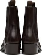 LEMAIRE Brown Vegetable-Tanned Chelsea Boots