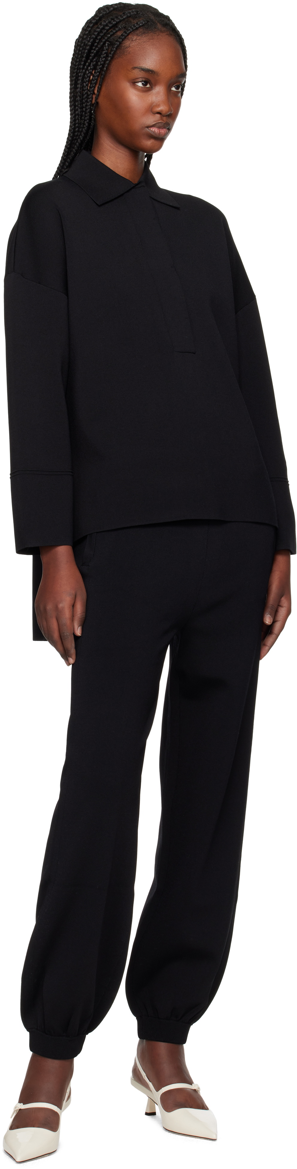 Max Mara Black Tirreno Lounge Pants