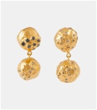 Alighieri The Inferno 9kt gold earrings with diamonds