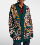 Etro Jacquard wool-blend cardigan