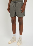 Represent Smart Logo-embroidered Shell Swim Shorts Charcoal