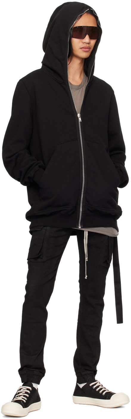 Rick Owens DRKSHDW Black Mastodon Cut Denim Cargo Pants Rick Owens