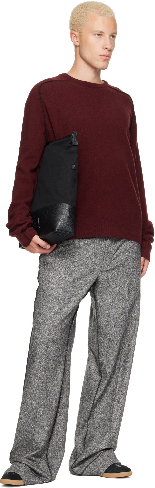 Maison Margiela Black 5AC Medium Messenger Bag