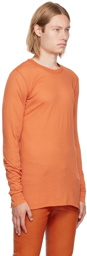 Rick Owens Orange Basic Long Sleeve T-Shirt
