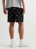 Marni - Straight-Leg Logo-Print Cotton-Jersey Shorts - Black