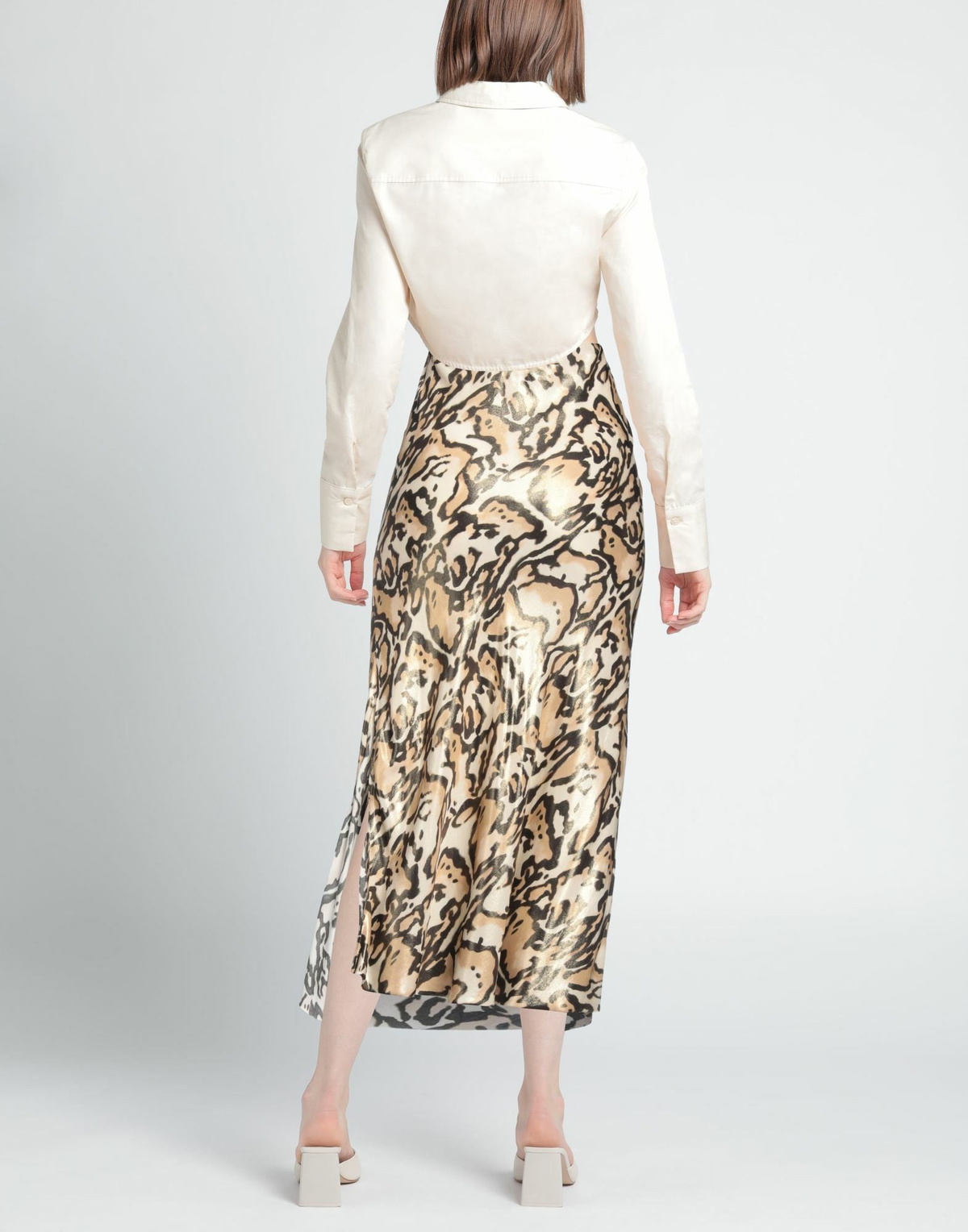 Jucca Womens Maxi skirt in Beige