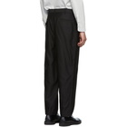 Comme des Garcons Homme Black Satin Back Trousers