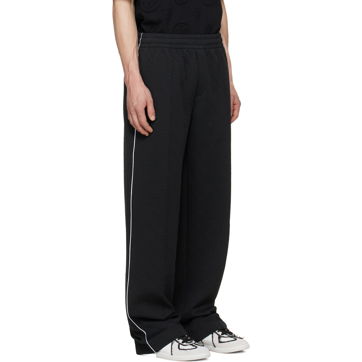 Casablanca Black Raised Monogram Track Pants