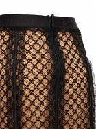 GUCCI - Net Logo Slip Midi Skirt