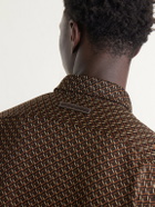 Wales Bonner - Doshi Button-Down Jacquard-Knit Shirt - Brown