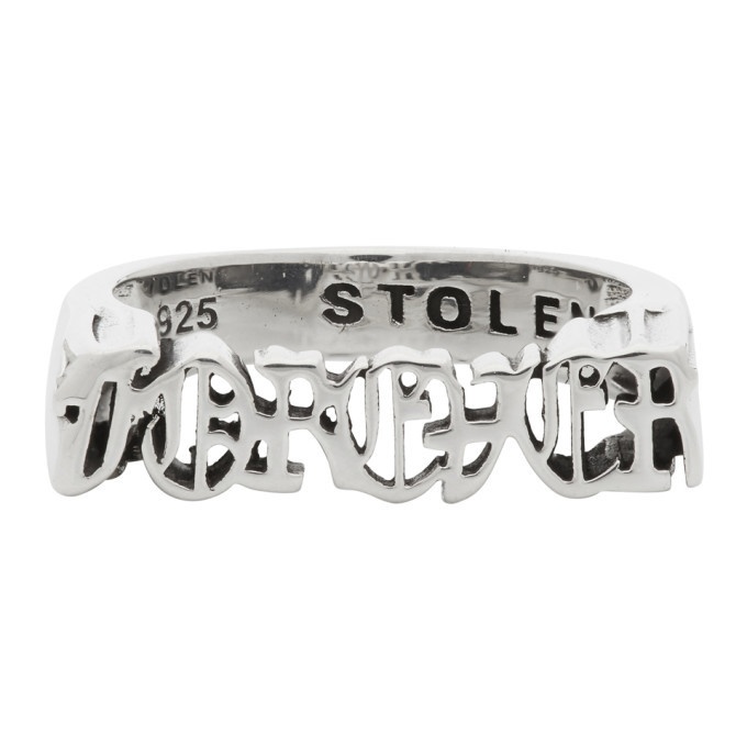 Photo: Stolen Girlfriends Club Silver Gothic Forever Seal Ring