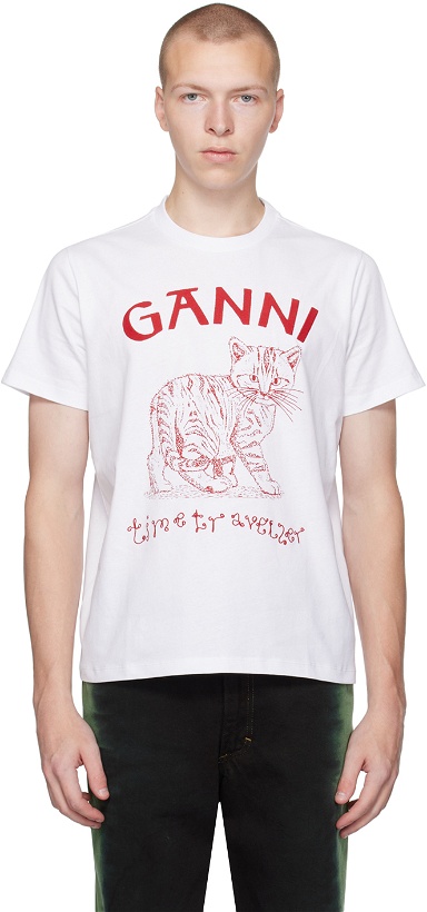 Photo: GANNI White Future T-Shirt