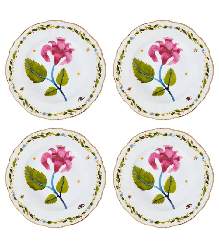 Photo: Bitossi Fabula Profumo set of 4 porcelain soup plates