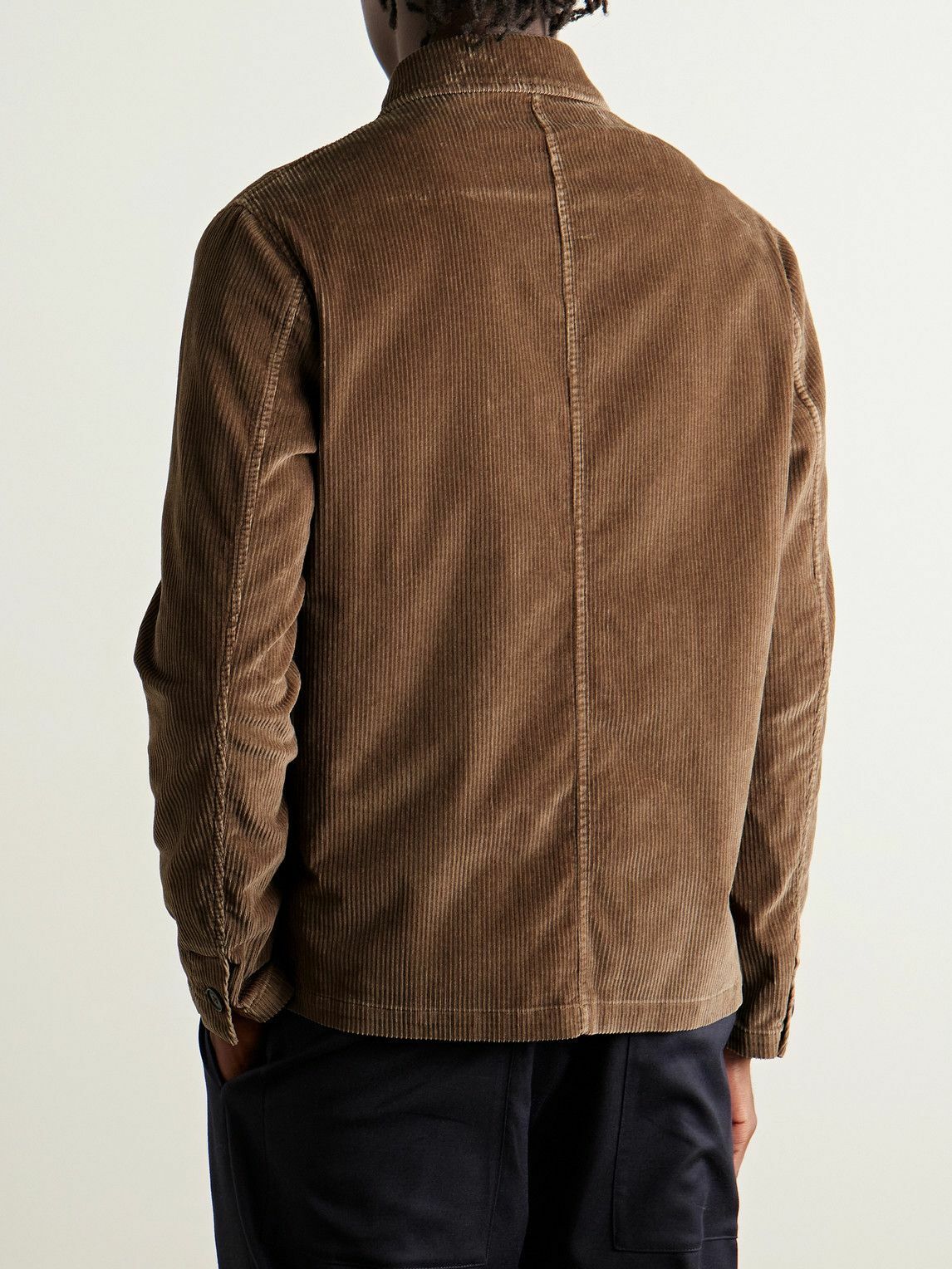 Incotex - Cotton-Blend Corduroy Chore Jacket - Brown