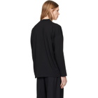 Jil Sander Black Cotton Mock-Neck T-shirt