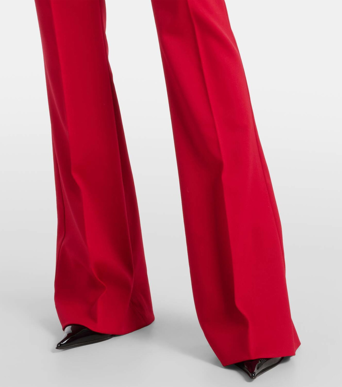 Versace Wool grain de poudre flared pants Versace