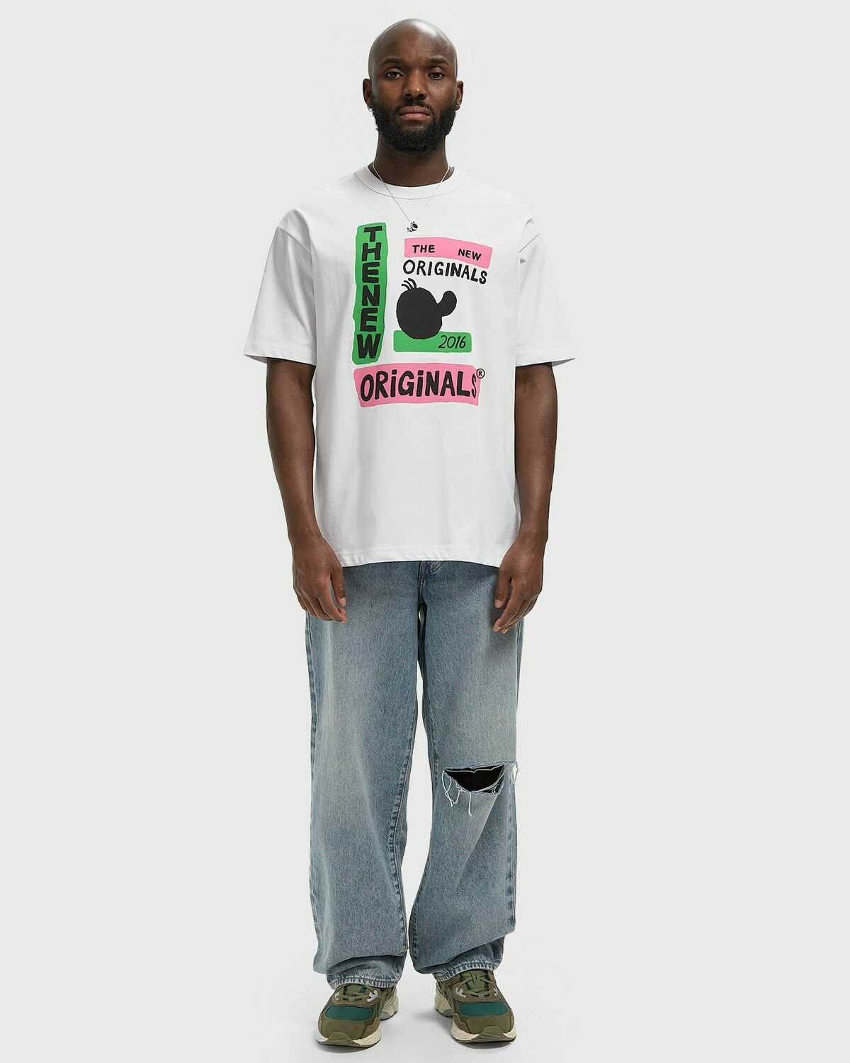 The New Originals FREDDY CALLING TEE White Mens Shortsleefe