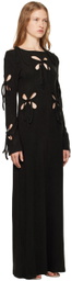 J.Kim Black Petal Maxi Dress