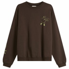 Damson Madder Women's Apple Peel Sweatshirt in Brown