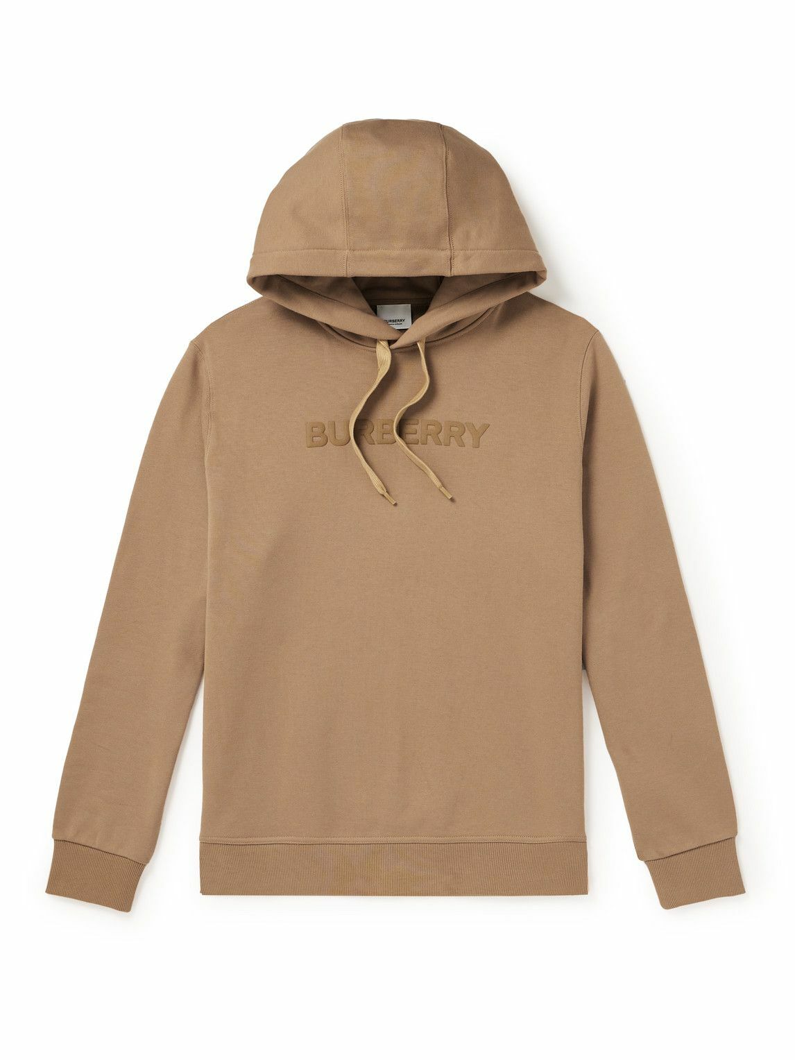 Burberry - Ansdell Logo-Print Cotton-Jersey Hoodie - Neutrals Burberry