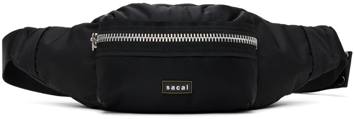 Photo: sacai Black Zip Pocket Belt Bag