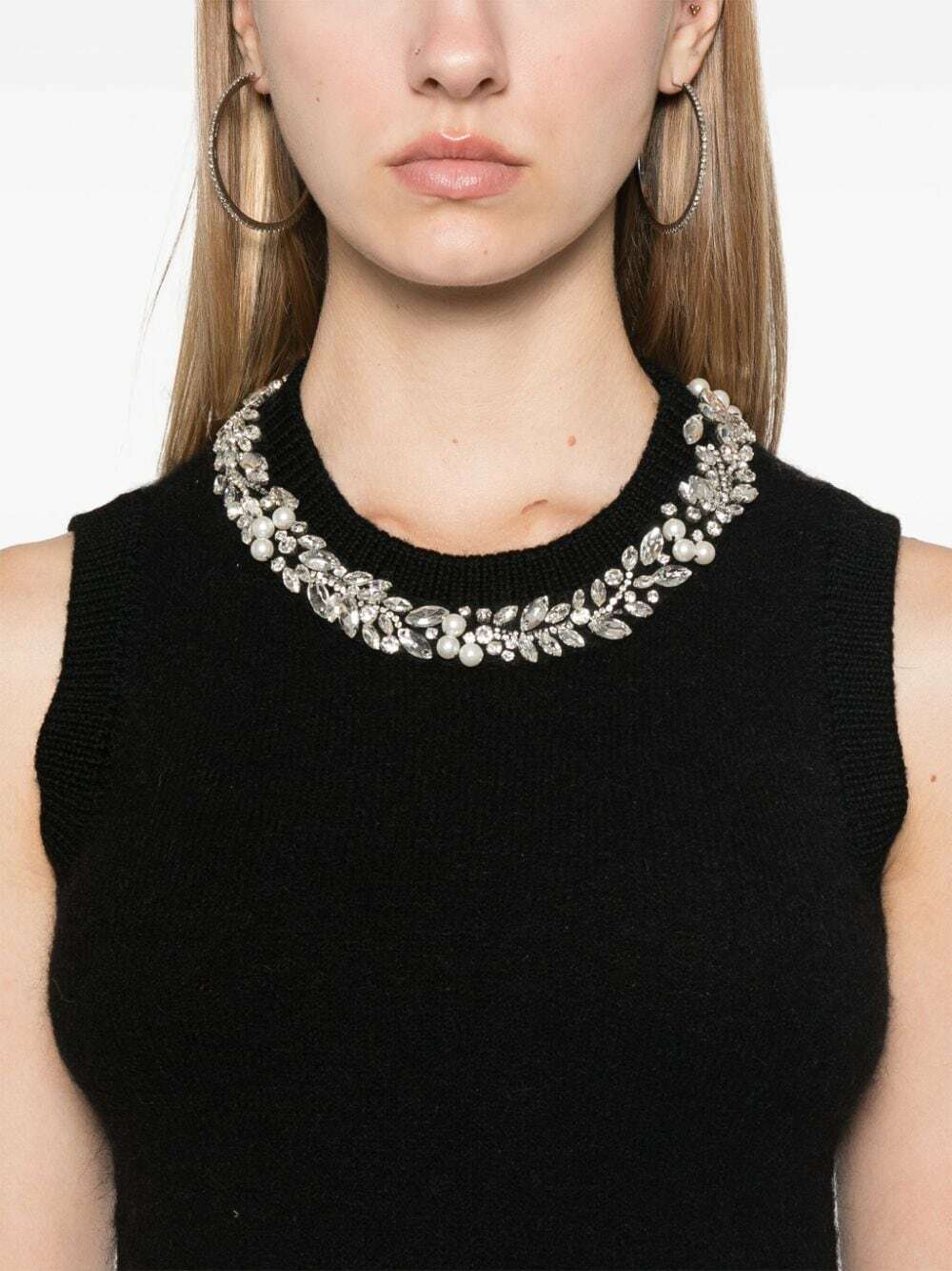 ERMANNO - Wool Blend Embroidered Vest