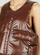 Pillow Sleeveless Jacket in Brown