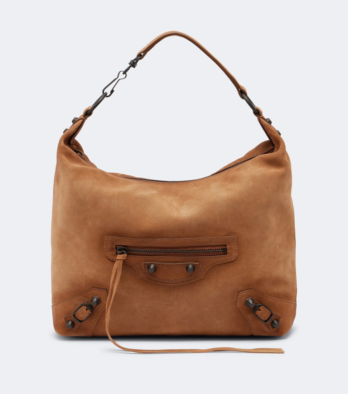 Balenciaga Le City Small suede shoulder bag