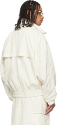 WOOYOUNGMI Off-White Zip Detail Windbreaker Jacket
