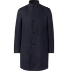 Hugo Boss - Chanty Slim-Fit Textured-Cotton Coat - Blue
